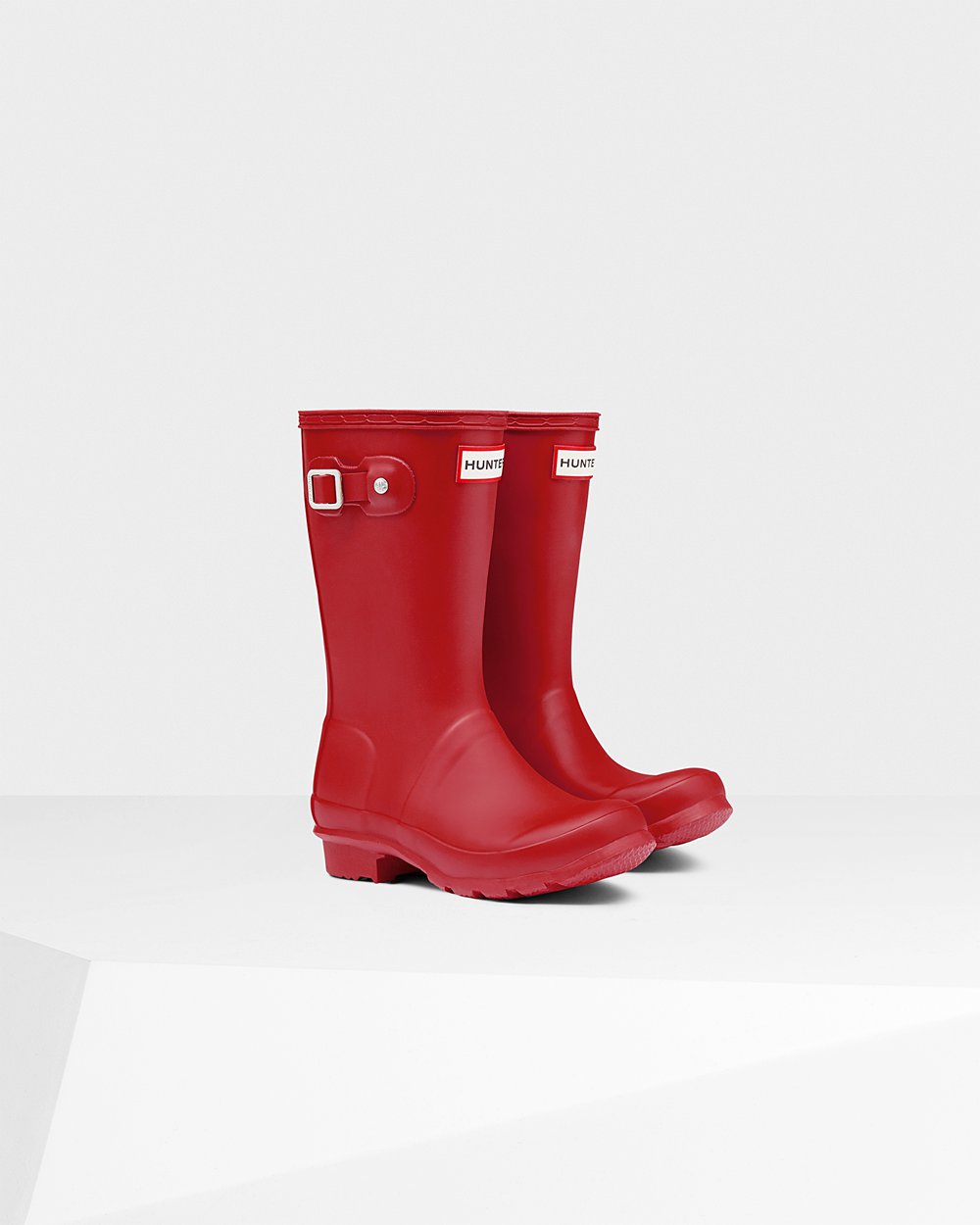 Botas de Lluvia Hunter Niños - Original Big - Rojos - ZEHSQPU-81